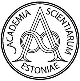 116 Proceedings of the Estonian Academy of Sciences, 2013, 62, 2, 116 121 Proceedings of the Estonian Academy of Sciences, 2013, 62, 2, 116 121 doi: 10.3176/proc.2013.2.05 Available online at www.eap.