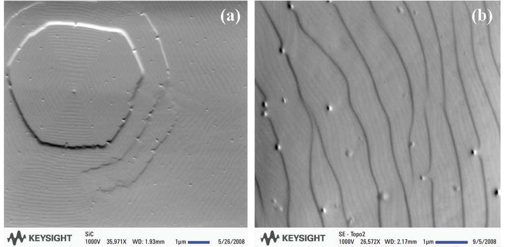 03 Keysight Morphological Evolution of Sub-nanometer SiC Surface Steps upon Graphitization via Electron Channeling Contrast Imaging - Application Note Results and Discussion Figure 1.