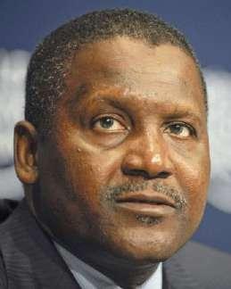 Dangote) manufactures cement from African