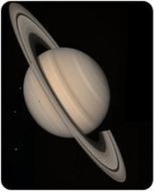 Saturn is the least dense planet in our solar system. Saturn s composition is similar to Jupiter s. The planet is made mostly of hydrogen and helium.