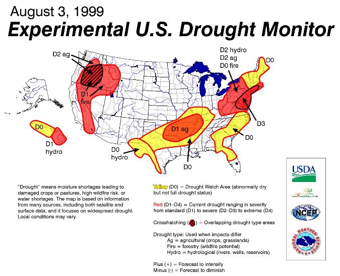 drought map -- the U.S.