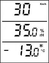 Precision: +/- 0.5 C at 25 C and +/- 1.5 C in the measuring range between -20 and 80 C Response time: The temperature sensor is located on the left, above the display.
