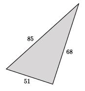 COMMON CORE MATHEMATICS CURRICULUM Lesson 14 8 3 3. The numbers in the diagram below indicate the units of length of each side of the triangle. Is the triangle shown below a right triangle?
