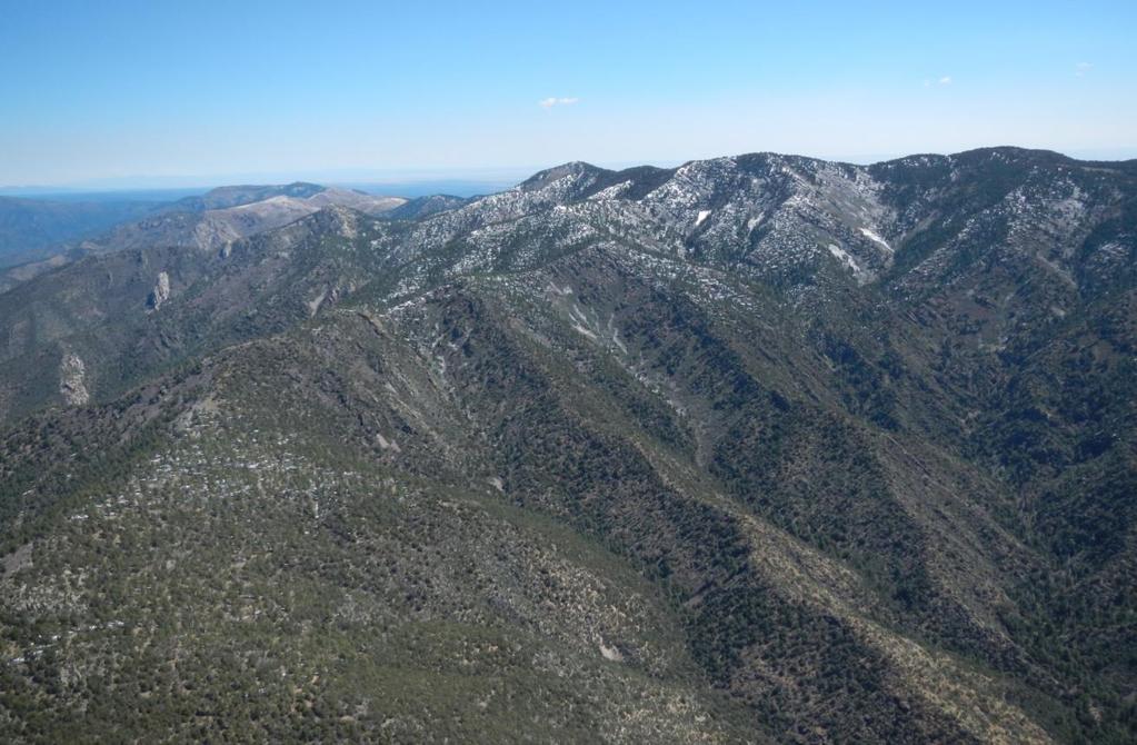 I circled South Manzano and flew out over an east/west ridge and took