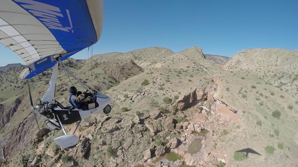 The winds were dead calm this morning, so I flew up the canyon