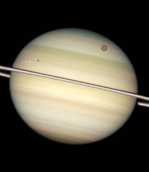 Saturn would float if a swimming pool could be made big enough to hold it.