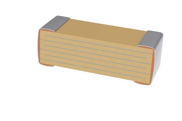 End Termination/ External Electrode (Cu) Barrier Layer (Ni) Inner Electrodes (Ni) Termination Finish (100% Matte