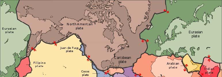 Plate Tectonics: The crust is divided into plates Convection in