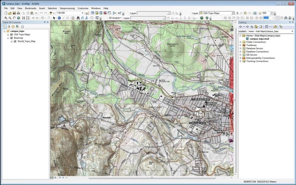 1) Introduction to ArcMap and ArcCatalog Parts of ArcGIS 10.1 ArcGlobe. Global GIS mapping program = the fancy version of ArcGIS Explorer. ArcScene. 3D GIS mapping program (used in GARP 0344).