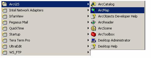 Creating a Map and Basic Use of ArcMap The following section deals primarily with displaying maps using ArcMap.