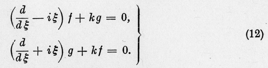 If one multiplies this equation from the left by 1 ± iγ1 γ4, one recognizes that the