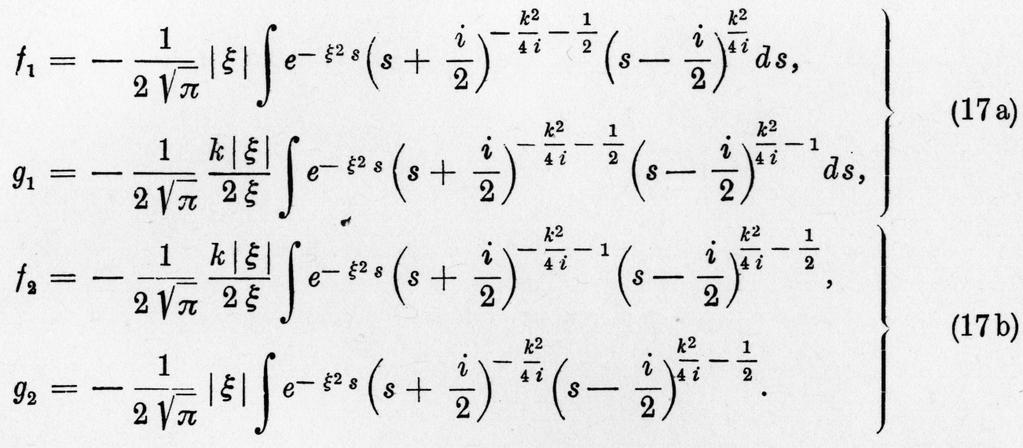 One verifies easily, that these expressions satisfy the equations (12).