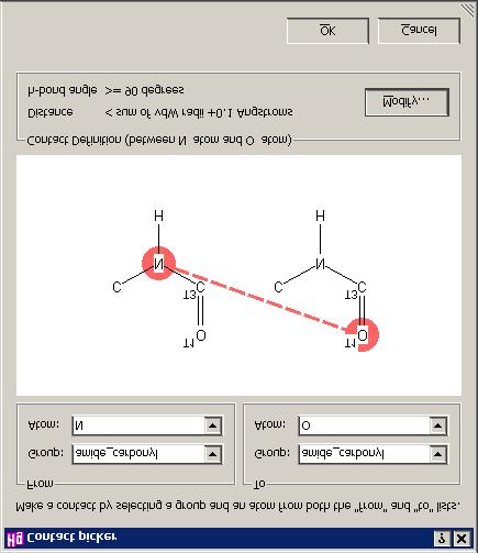 the changes made, click on Store in the sketcher window. Note: The edited functional group will replace the original functional group. Click on Remove to delete a functional group from the list.