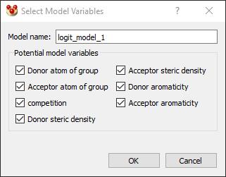 If you change the model variables it is a good idea to rename your model.