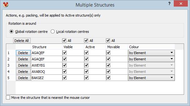 To find a specific structure, enter the structure identifier into the text box just above the Structure Navigator. The structure will be displayed automatically.