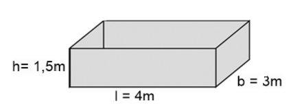 Surface Area and Volume a) Rectangular prism Surface area = 2(l x b + l x h + b x h) Volume = l x b x h Example: If l = 4m; b = 3m and h = 1,5m SA