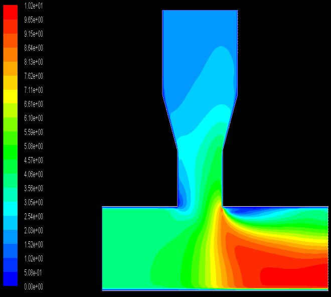 52352 4 Turbulent(m 2 /s 2 ) 0.1677168 7.973526 Fig-4.3.2: velocity contours.