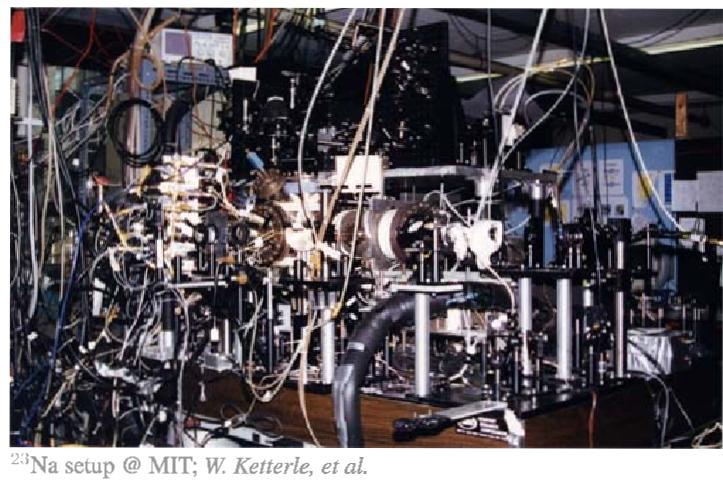 BEC apparatus Condensing dilute atomic