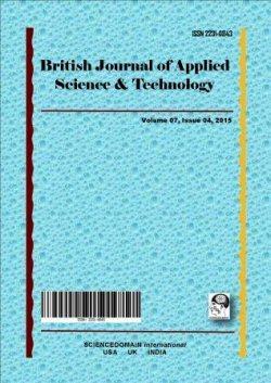 British Journal of Applied Science & Technology 18(5): 1-, 2016; Article no.bjast.313 ISSN: 2231-0843, NLM ID: 101664541 SCIENCEDOMAIN international www.sciencedomain.