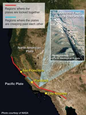Lithospheric plates have many sections Plates have sections A plate is like a long line of grocery carts The San Andreas Fault Transform fault boundaries are much longer than the longest area