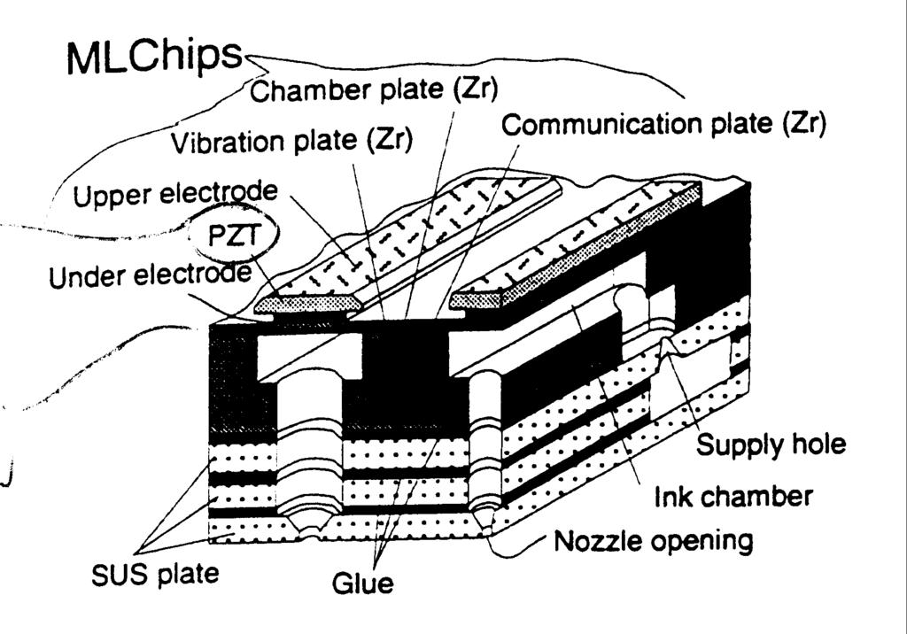 Piezo Printheads Chip type Ink