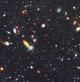 These galaxies could date back to when the universe was no more than 1 billion years old. The galaxies are in various stages of development.