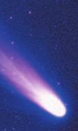 Meteors are small pieces of rock or metal that have broken off from comets or