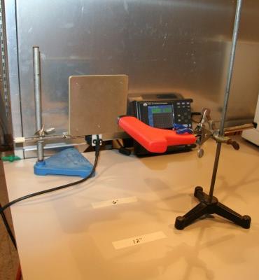 inches from the isolated conductive plate of the instrument, note that it first charges to about 1200 volts and discharges to approximately 1000 volts until the trigger is released.