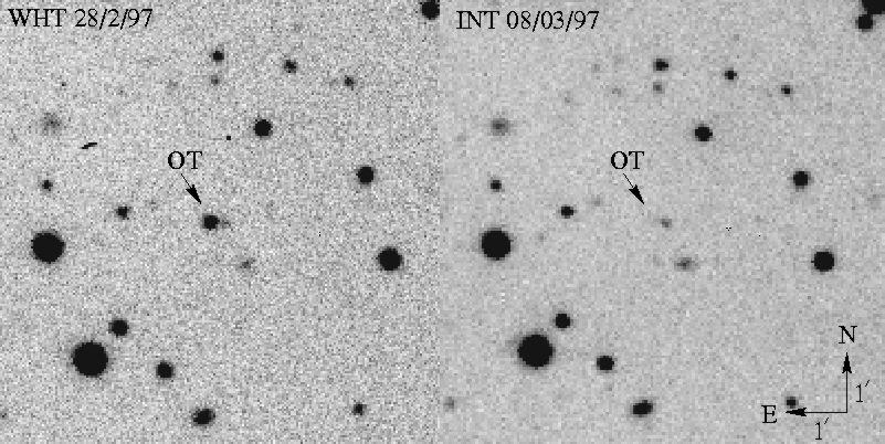 GRB 970228 William Hershel Telescope Isaac Newton Telescope Groot, Galama, von Paradijs,