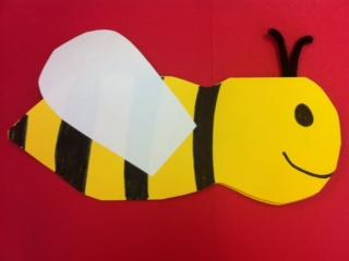 4. Pass out life cycle steps, have students cut them out and sequence them in the correct order and glue to the inside of the bee. 5.