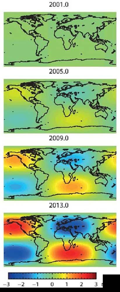 the center of figure Sea level trend