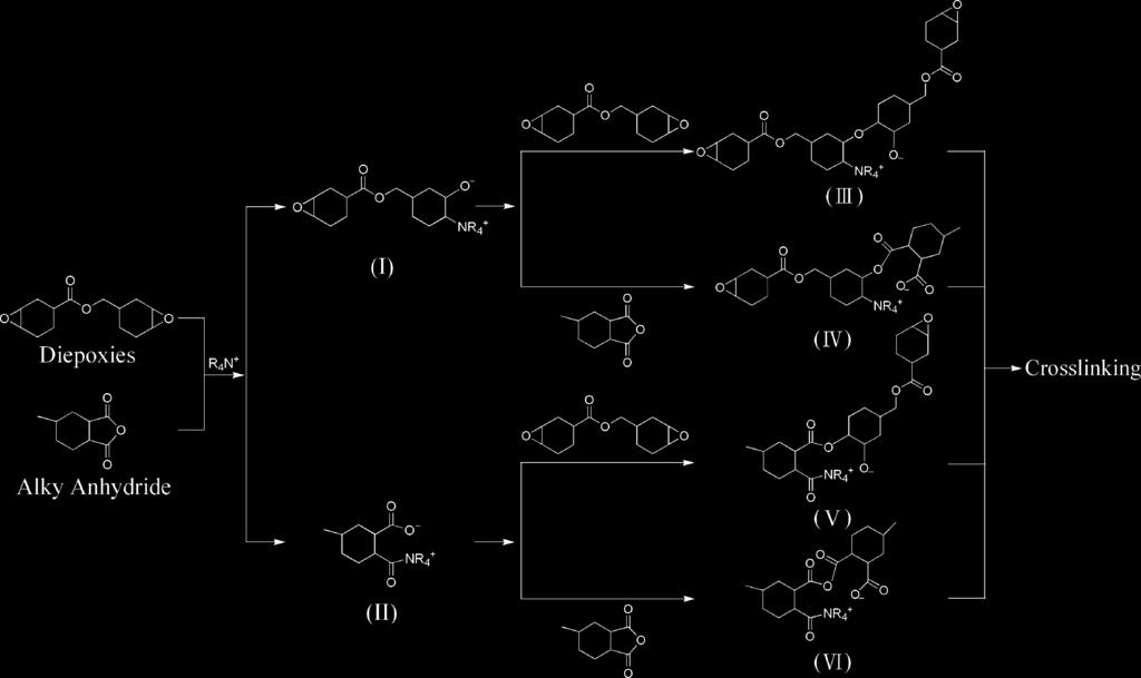 7386 Ind. Eng. Chem. Res., Vol. 46, No. 22, 2007 Figure 2. Curing mechanism of anhydride and aliphatic epoxy resin with amine salts as the catalyst. Scheme 1.