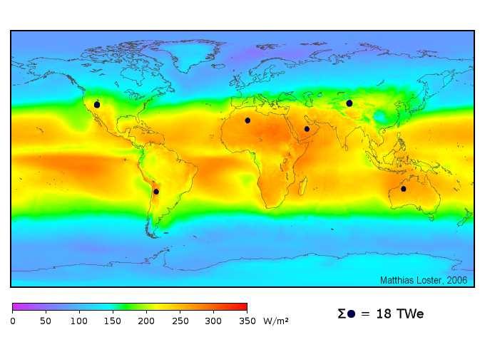 April 14, 2010 30 Solar Irradiance 18 TWe correspond to an energy output of 13,567 Mtoe per year.