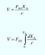 Reactor Design Equations In terms of Conversion