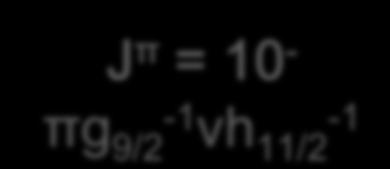 54 s J π = 10 - πg 9/2-1 νh 11/2-1 79 80 81 82 83 f7/2 d3/2 s1/2 d5/2 g 7/2 82 64 h11/2 Neutron