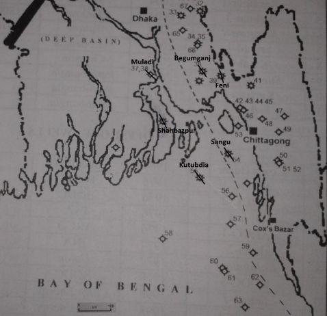 136 Morshedur Rahman, S.M.Mainul Kabir, Janifar Hakim Lupin Fig. 2. Showing Shahbazpur structure with surrounding structures (modified after Imam 8 ). IV.