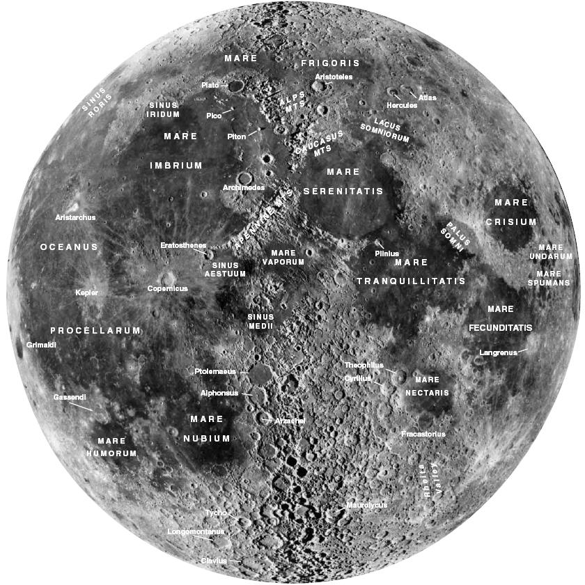 Moon map courtesy UCO/Lick Observatory and Sky & Telescope magazine. Rays Fresh impact craters have rays emanating from their center.