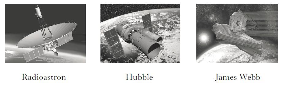 22. 21 Images from outer space can be obtained using space telescopes. Two space telescopes which orbit the Earth are the Hubble space telescope and the Radioastron space telescope.