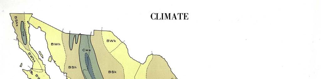 Climate Map of Mexico