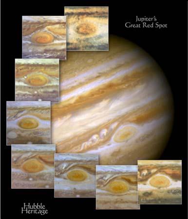 shallower than that of Jupiter 48 Great Red Spot about size of