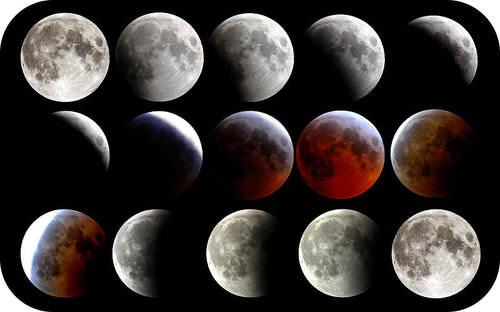 Since Earth s shadow is large, a lunar eclipse lasts for hours. Partial lunar eclipses occur at least twice a year, but total lunar eclipses are less common.