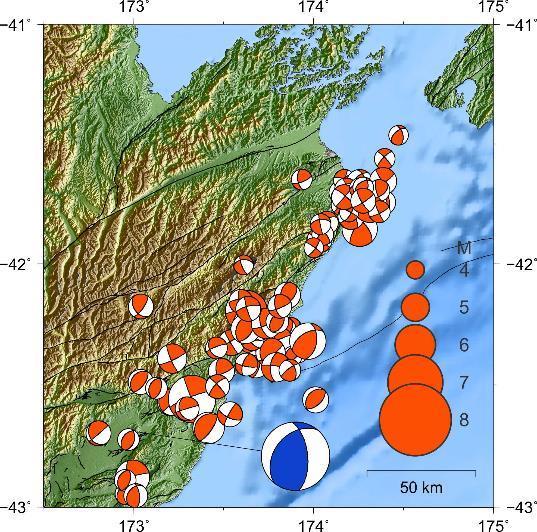 25 th November Two M6+ aftershocks (largest M6.