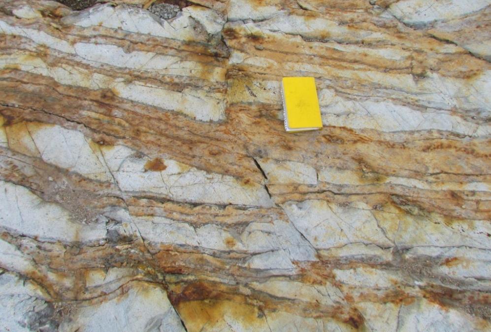 7. Geochronology- Molybdenite Côté Gold deposit E-W sheeted veins in and