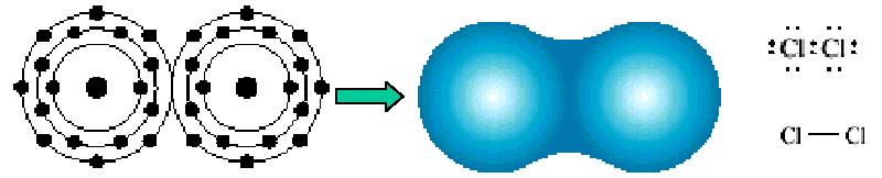 Example: Cl 2 molecule.