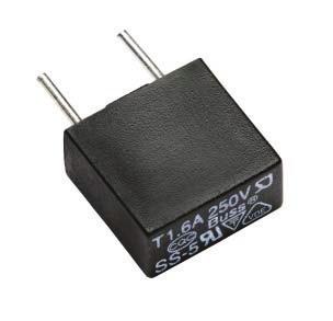 Supersedes August 2013 250 V Subminiature, radial leaded, time-delay fuses Pb HALOGEN HF FREE Product description Radial leaded, time delay with low breaking capacity Designed to IEC60127-3 Sheet 4