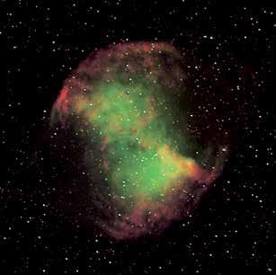 Stars The supernova remnant Puppis-A as seen by the X-ray satellites XMM-Newton and Chandra (inset).
