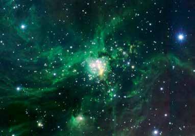 An old star has blown its atmosphere into the interstellar medium, thereby enriching our Milky Way with