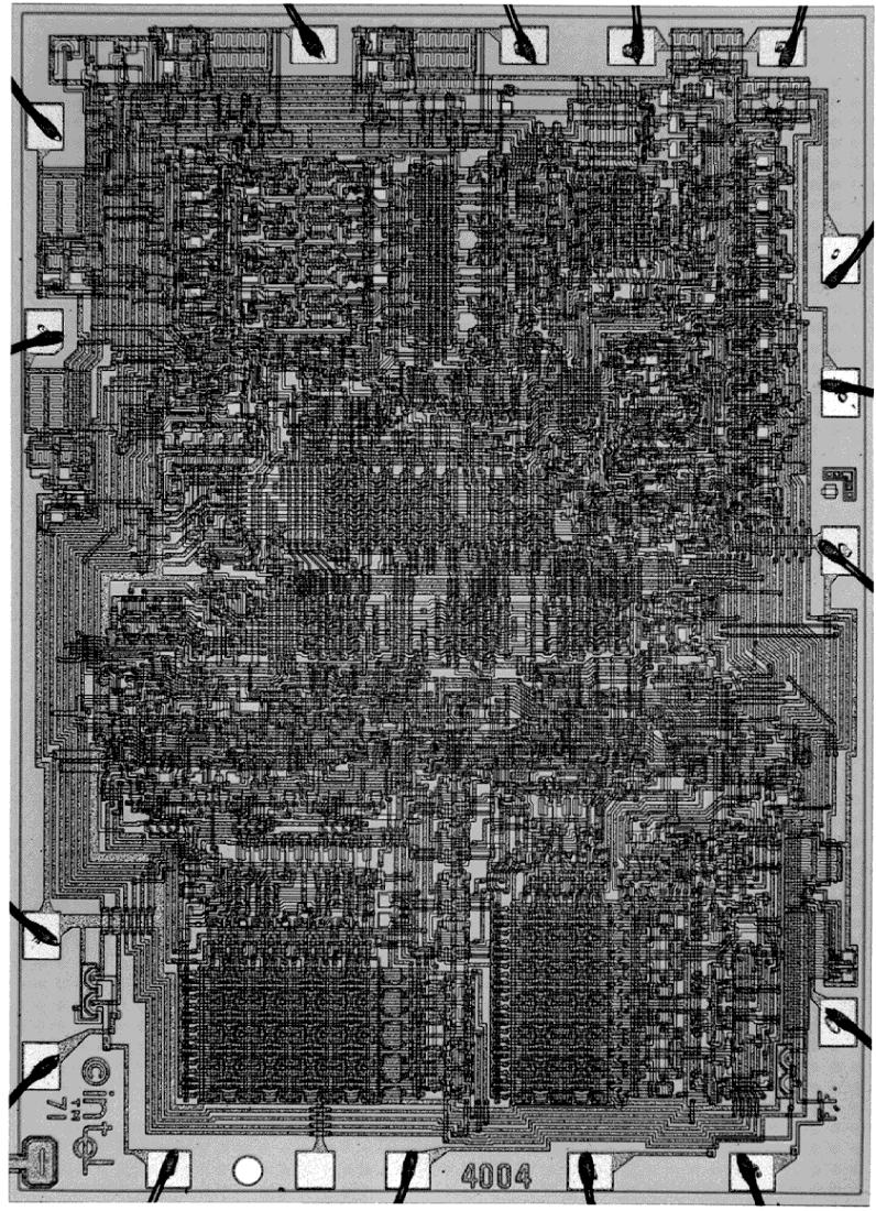 Intel 4004 Micro-Processor 1971 1000