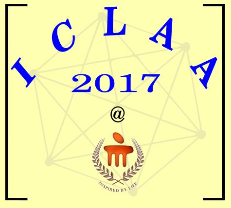 International Conference on Linear Algebra and its Applications December 11-15, 2017 SOUVENIR