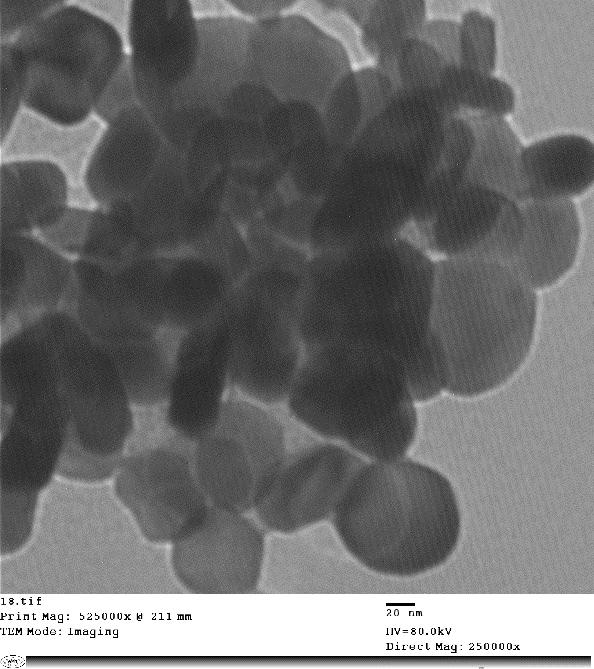400-700 nm, and those -alumina nanoparticles are about 10 40 nm as shown